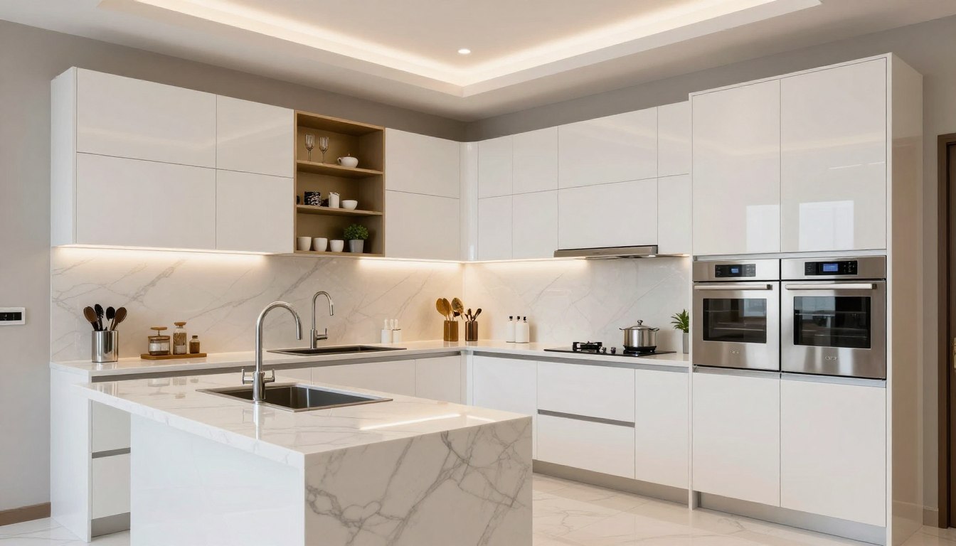 دليل شراء المطابخ في الرياض - مطبخ حديث بتصميم عصري